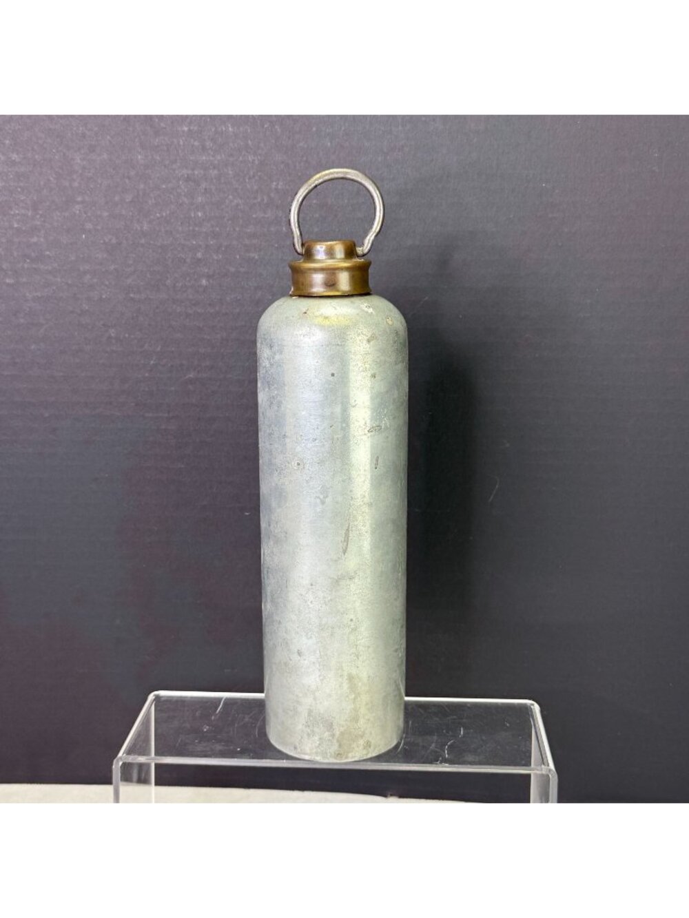 Vintage Metal Hot Water Cylinder Bed Warmer Bottle